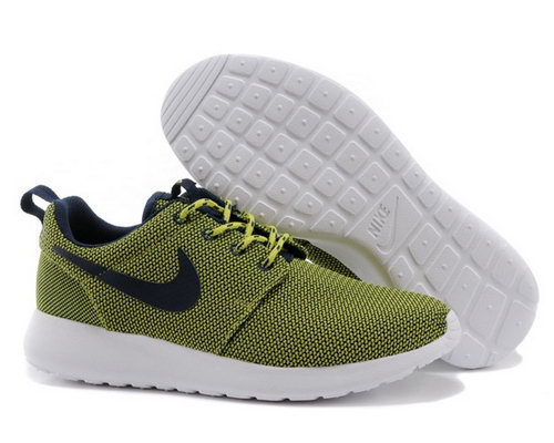 Nike Roshe Womenss Running Shoes Army Green Black Special Low Price